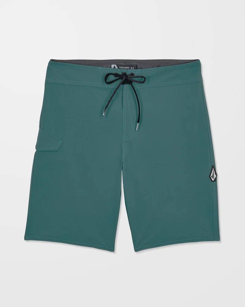 Lido Solid Mod 20" Boardshorts - Rifle Green