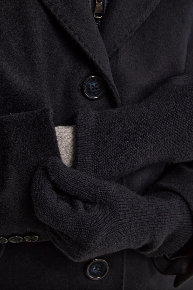 Guanti in cashmere - BLU MARINE