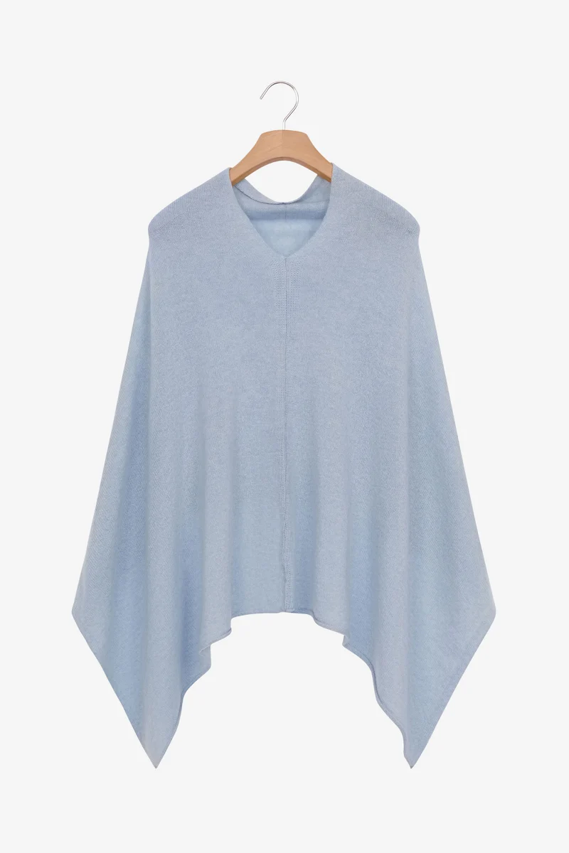 Mantella in cashmere da donna - CIELO