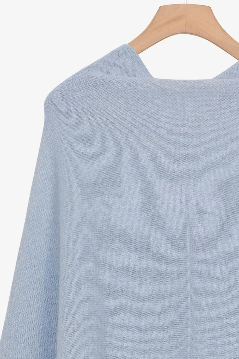 Mantella in cashmere da donna - CIELO