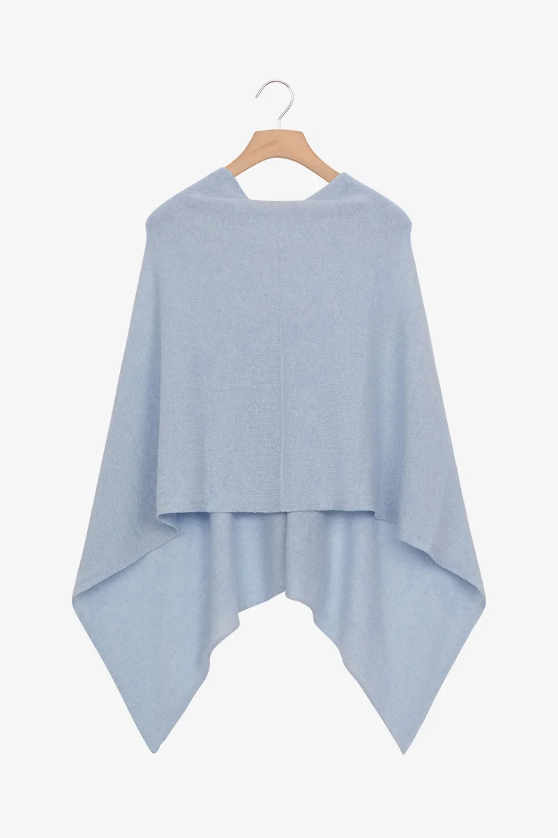 Mantella in cashmere da donna - CIELO