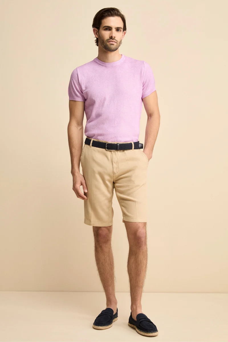 T-Shirt Rasata in Cotone Crêpe - LILLA