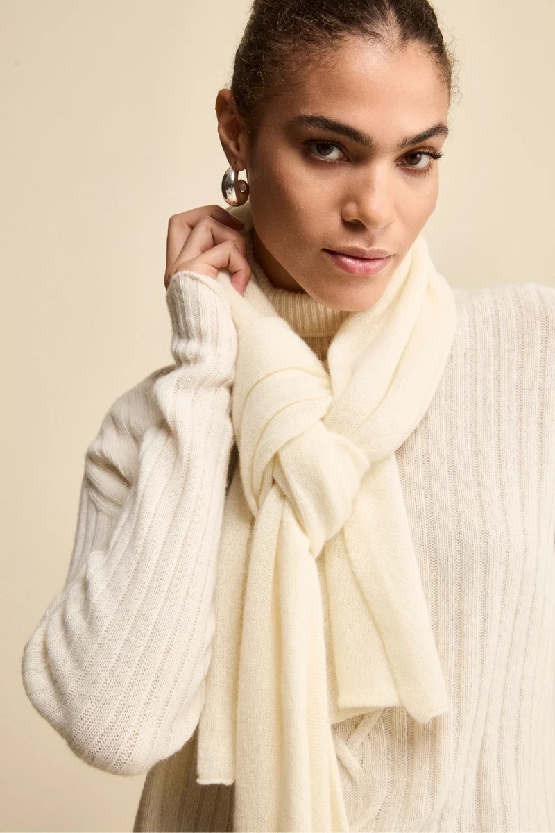 Sciarpa in cashmere - PANNA