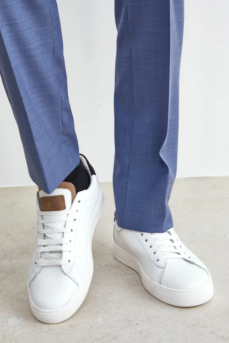 Sneakers Bianche in Pelle - BIANCO