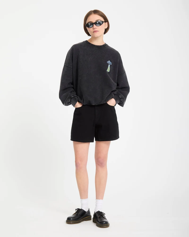 Mickey Mason Sweatshirt - Vintage Black