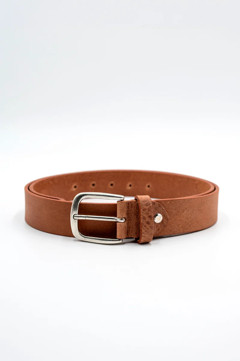 Cintura Basic in Pelle - CUOIO