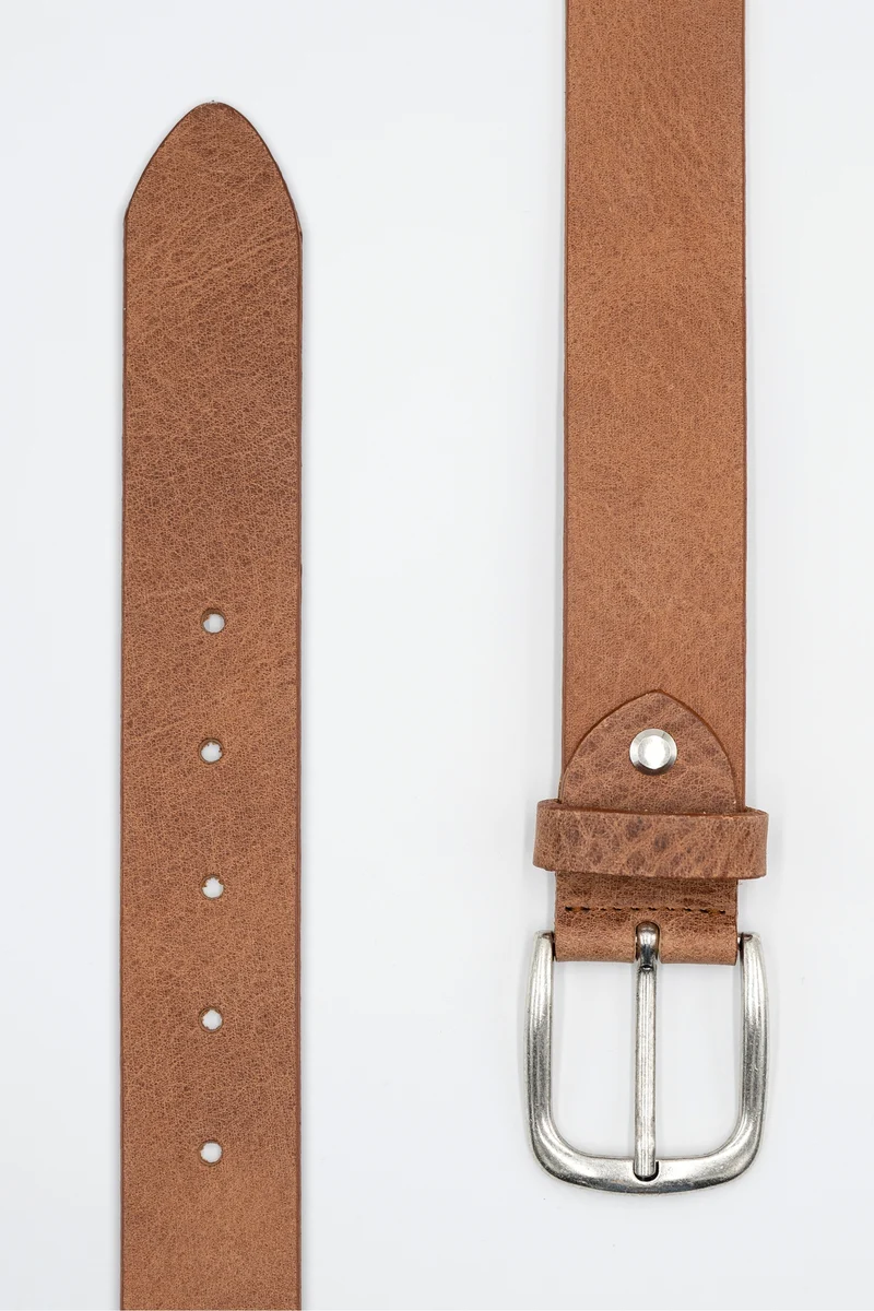 Cintura Basic in Pelle - CUOIO