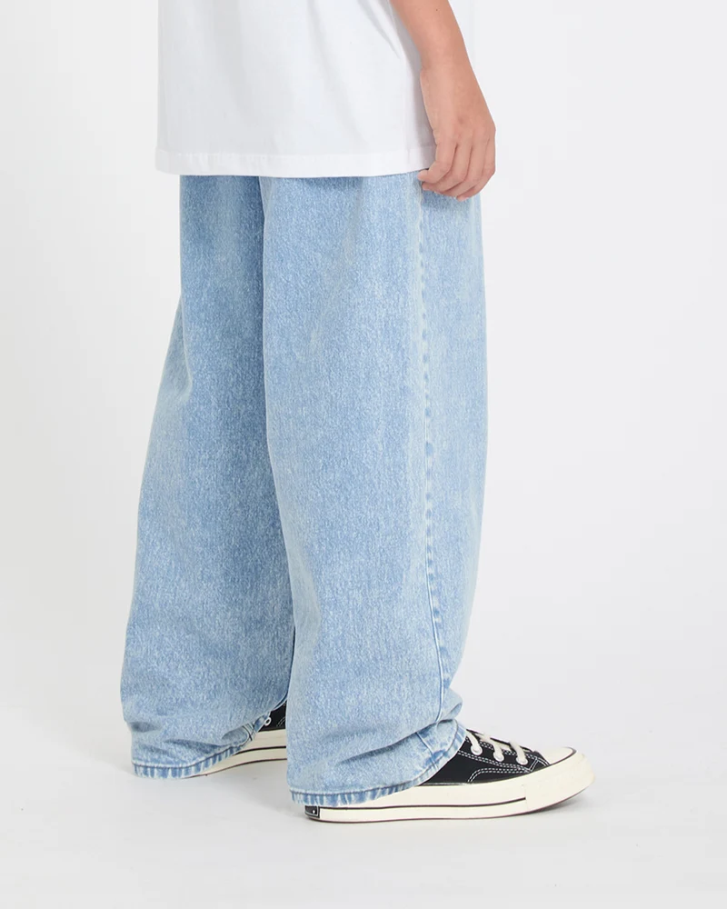 Freazy Loose Elasticated Waist Jeans - Pale Aqua - (KINDER)