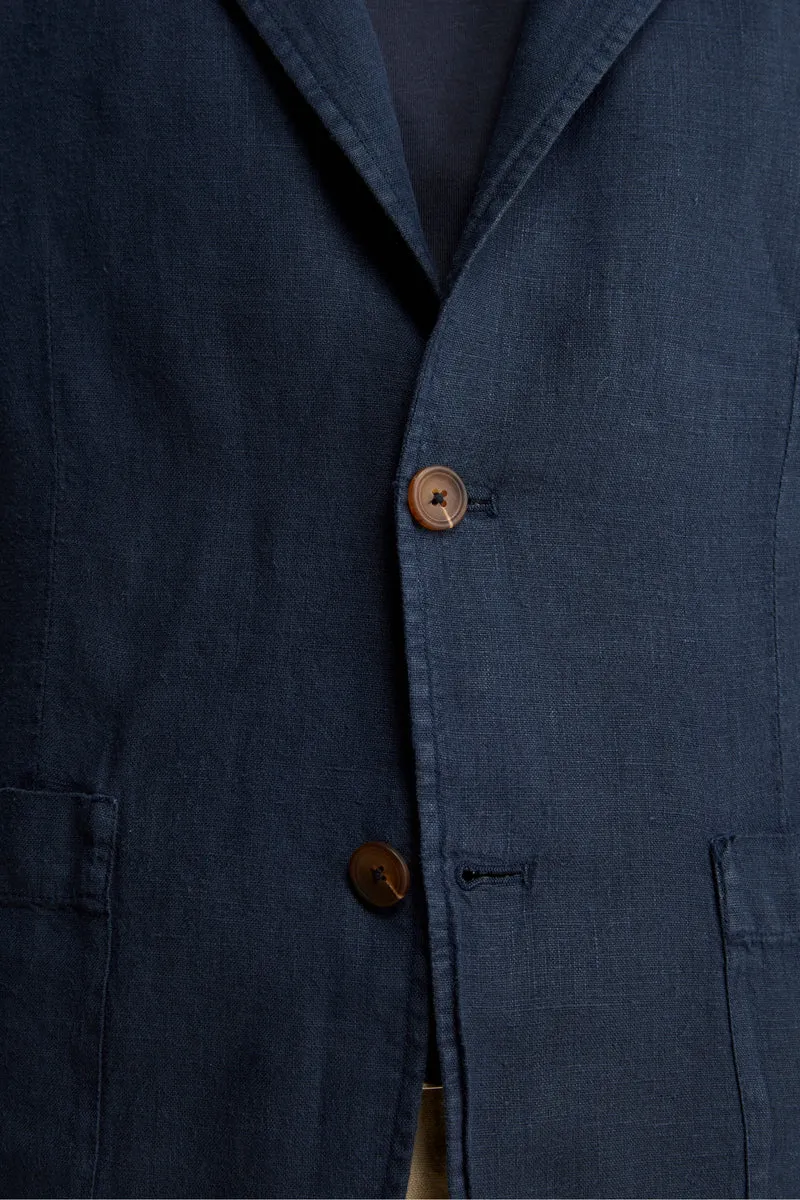Giacca Blu in Lino - BLU NOTTE