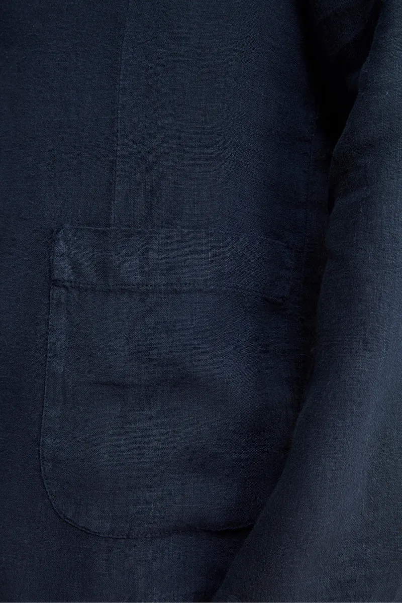 Giacca Blu in Lino - BLU NOTTE
