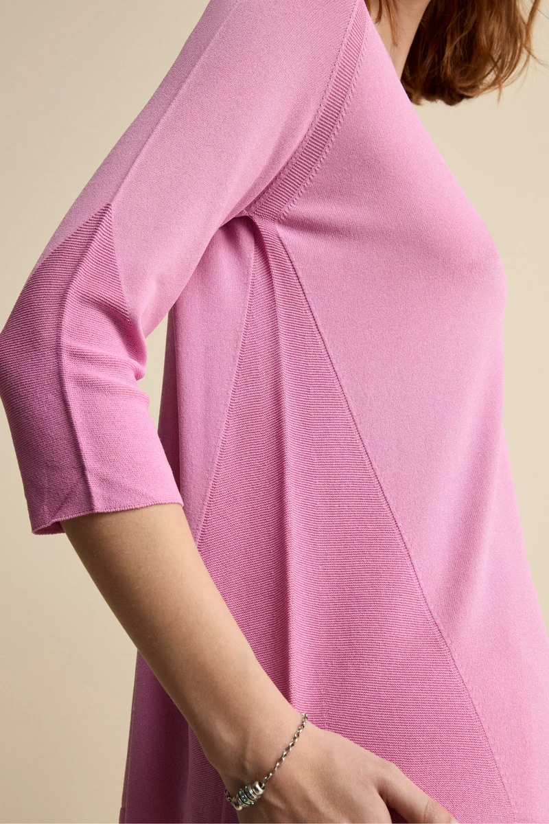 Maglia scollo a barchetta - ROSA SCURO