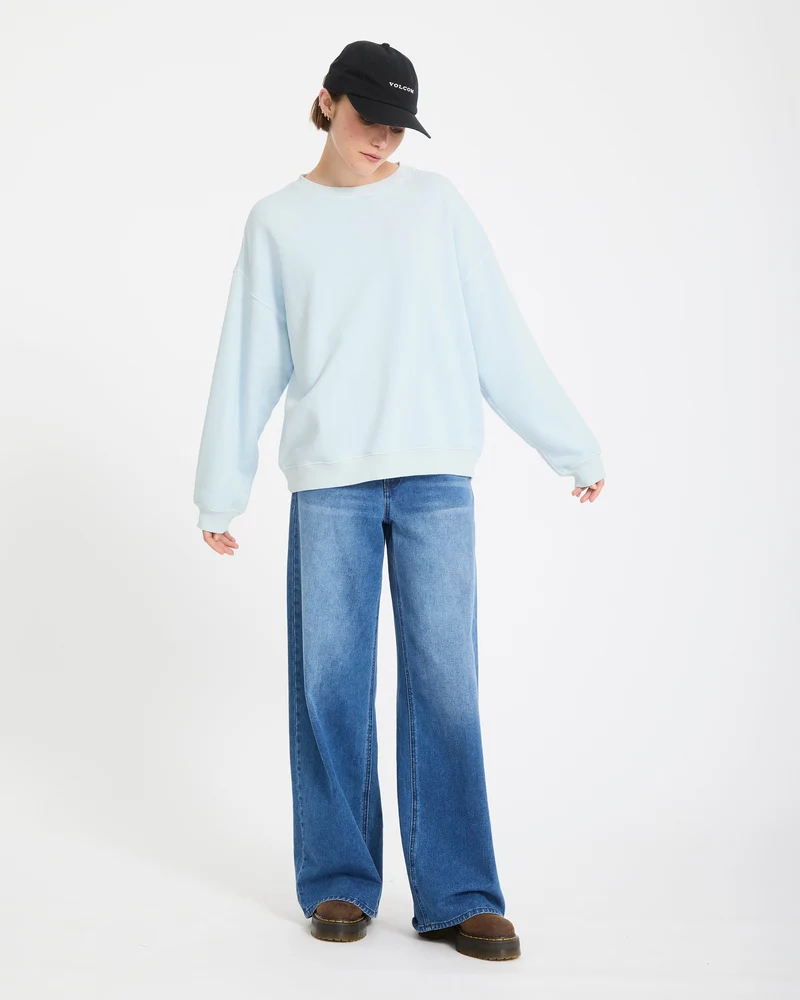 Stone Soft Sweatshirt - Light Blue Acid