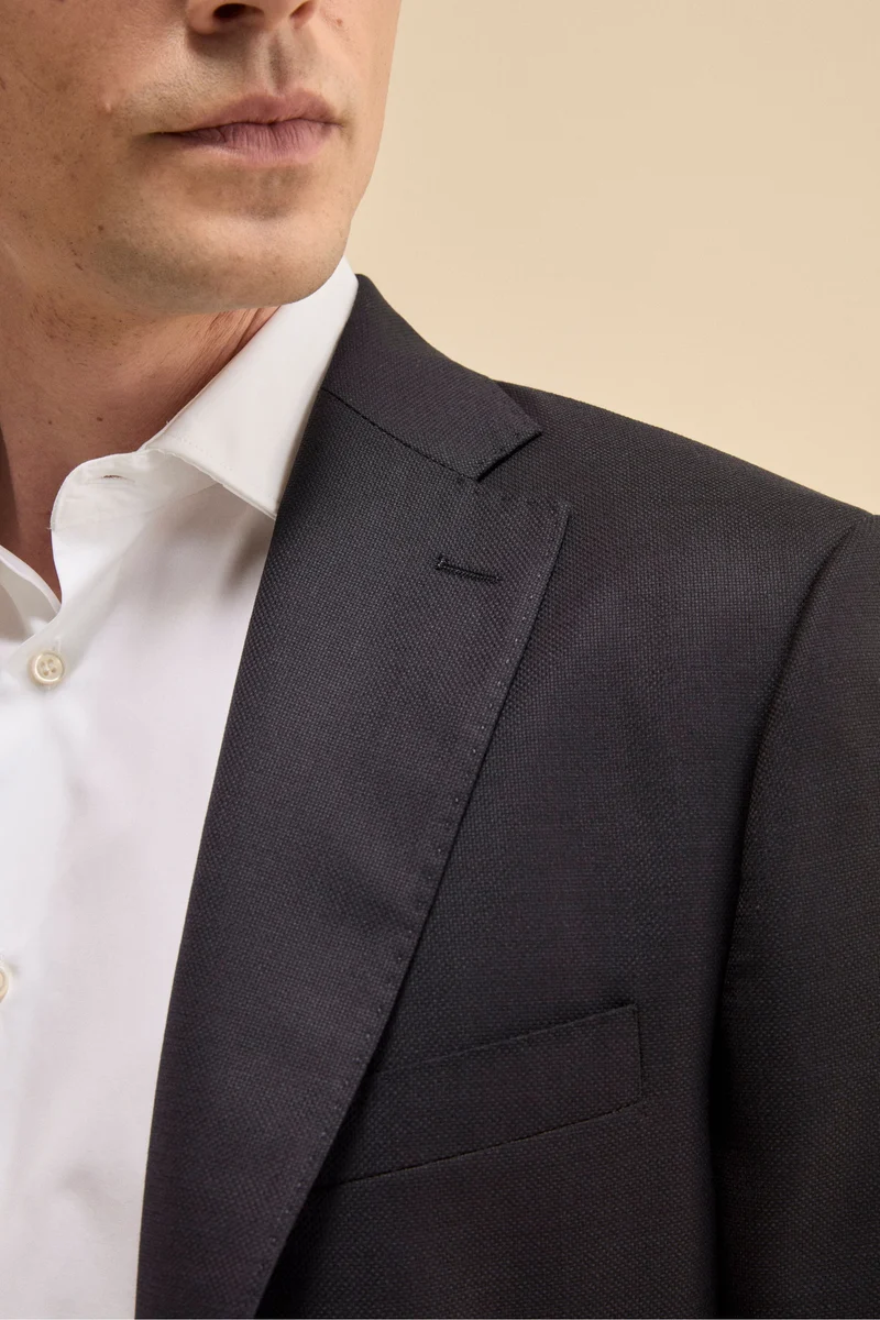 Giacca Elegante in Lana Vergine Regular Fit - BLU