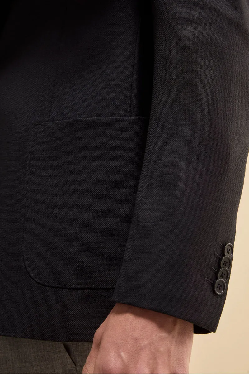 Giacca Elegante in Lana Vergine Regular Fit - BLU