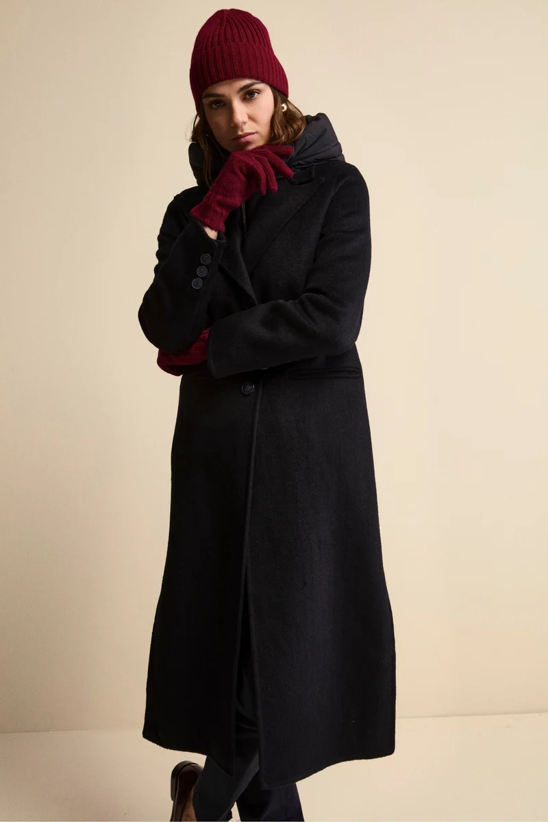 Guanti Trecce in Lana e Cashmere - VINO