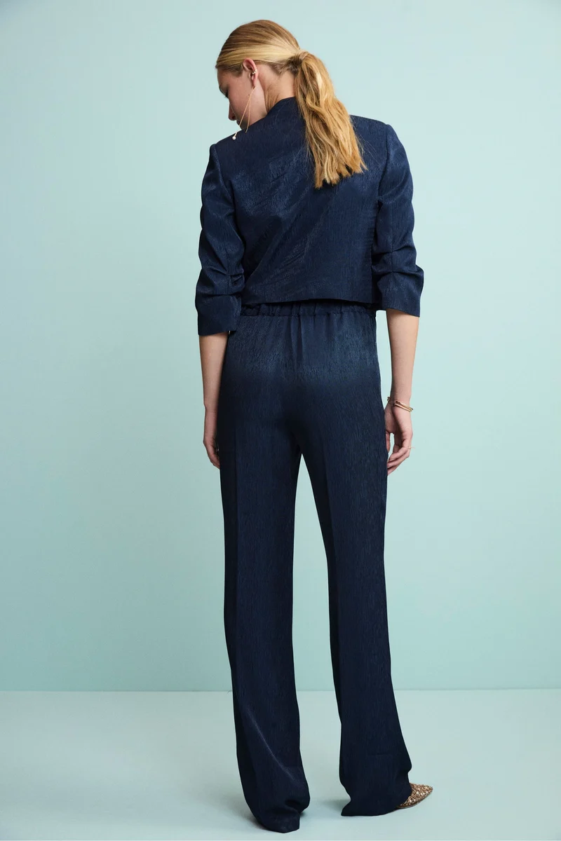 Bolero Jacquard Elegante da Cerimonia - BLU