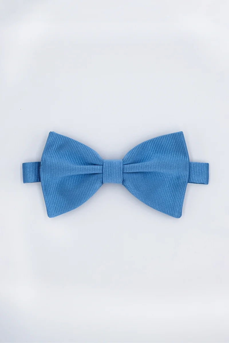 Papillon Elegante in Seta - AZZURRO