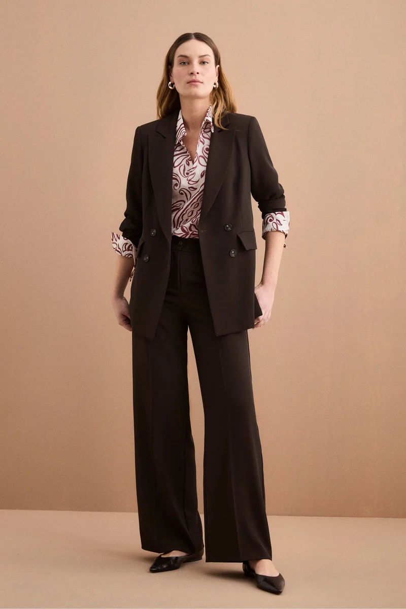 Blazer Doppiopetto Foderato in Cady - T.MORO
