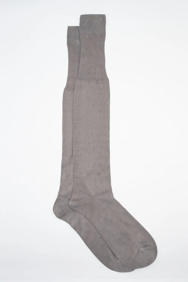 Calze Lunghe Rasate in Filo di Scozia - GRIGIO MEDIO