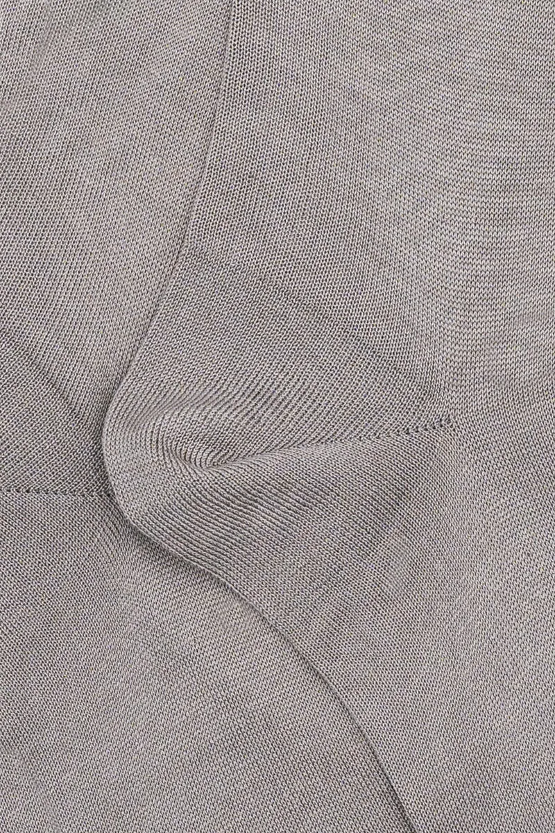 Calze Lunghe Rasate in Filo di Scozia - GRIGIO MEDIO
