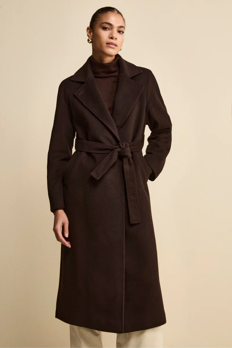 Cappotto lungo in lana e cashmere - T.MORO