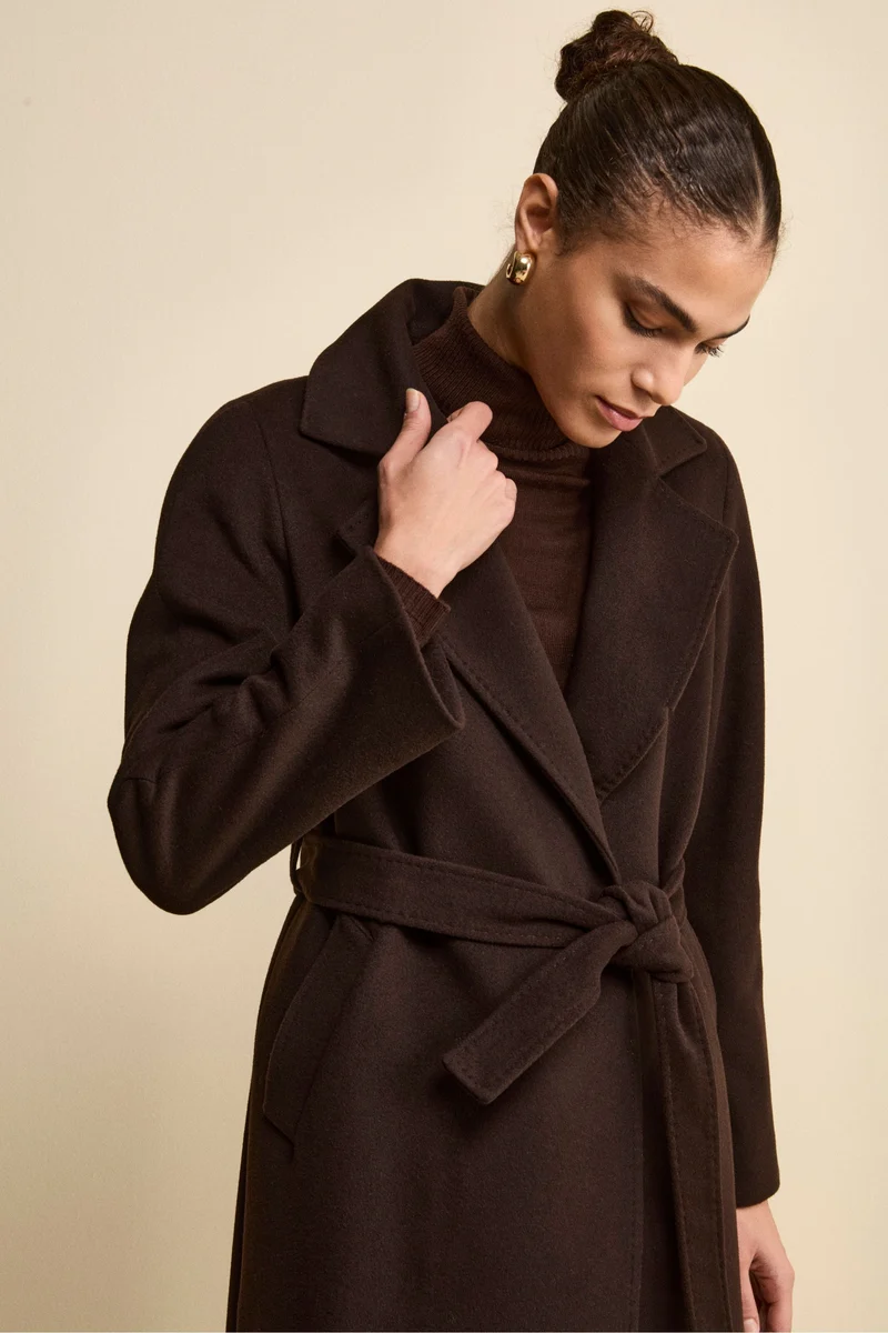 Cappotto lungo in lana e cashmere - T.MORO