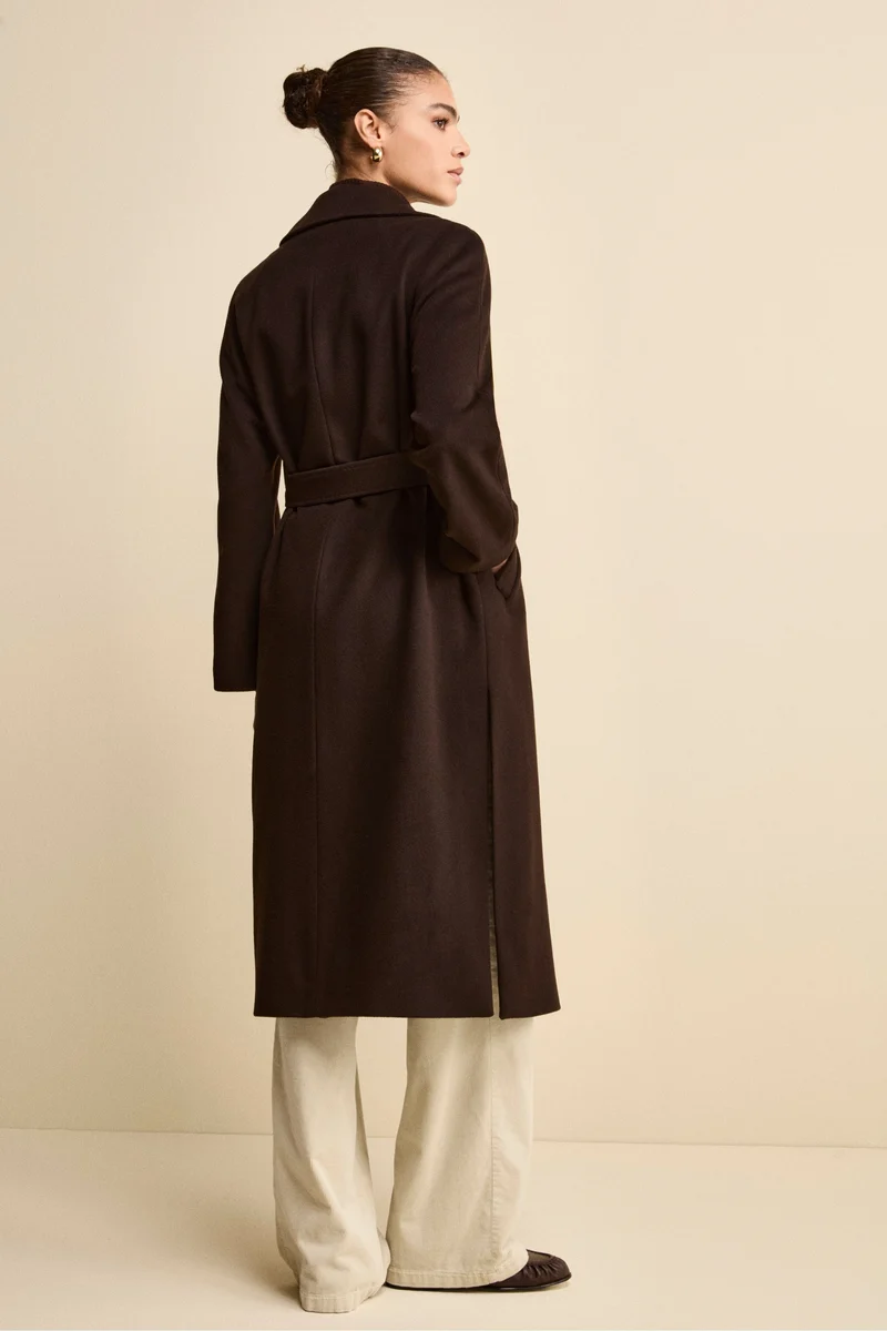 Cappotto lungo in lana e cashmere - T.MORO
