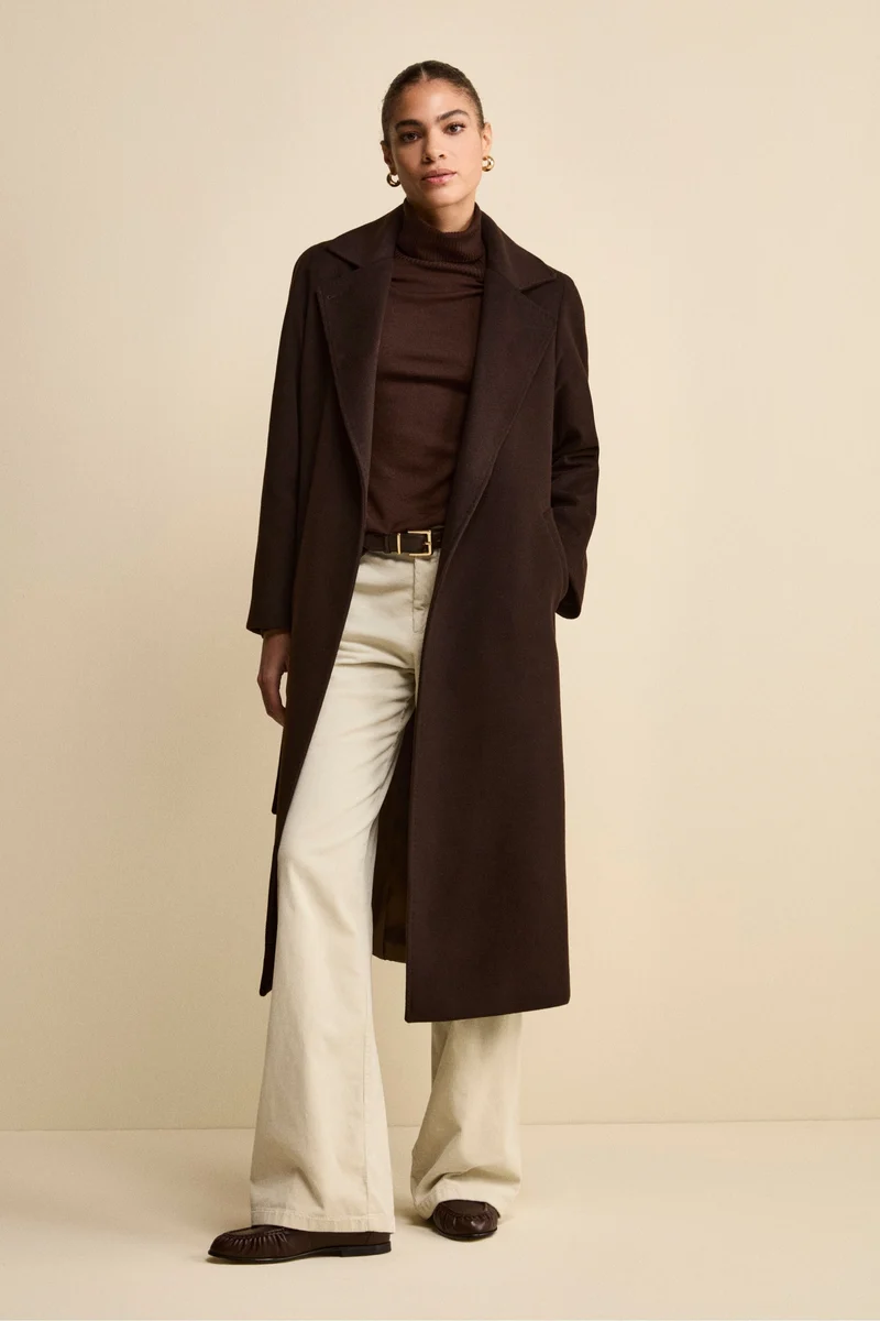 Cappotto lungo in lana e cashmere - T.MORO