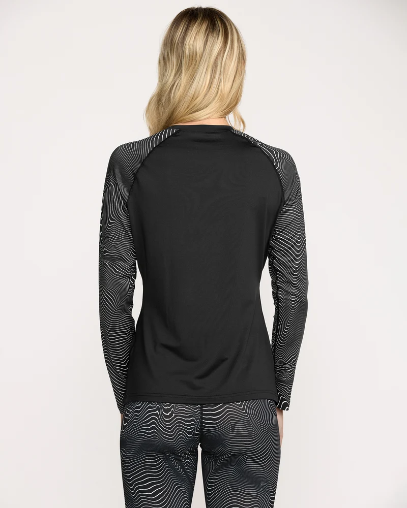 W V-Science Basisschicht-Shirt - Black White