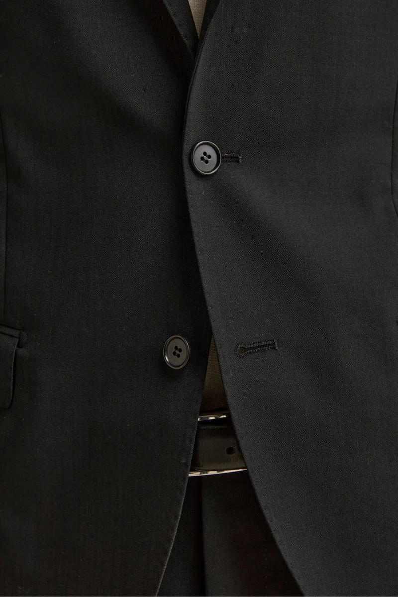 Giacca Monopetto Elegante con Revers Classico Drop 6 - NERO