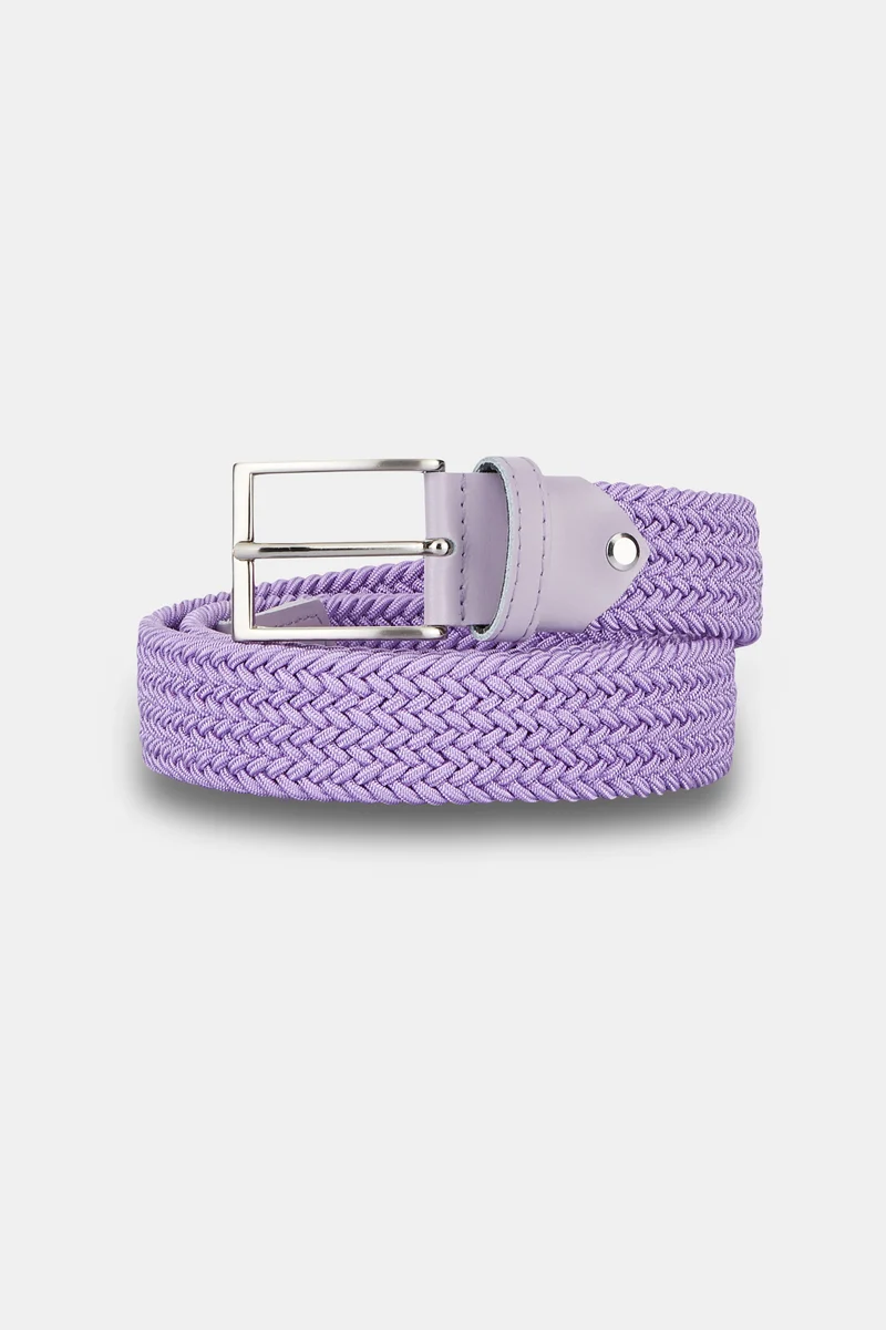 Cintura elastica intrecciata - LILLA
