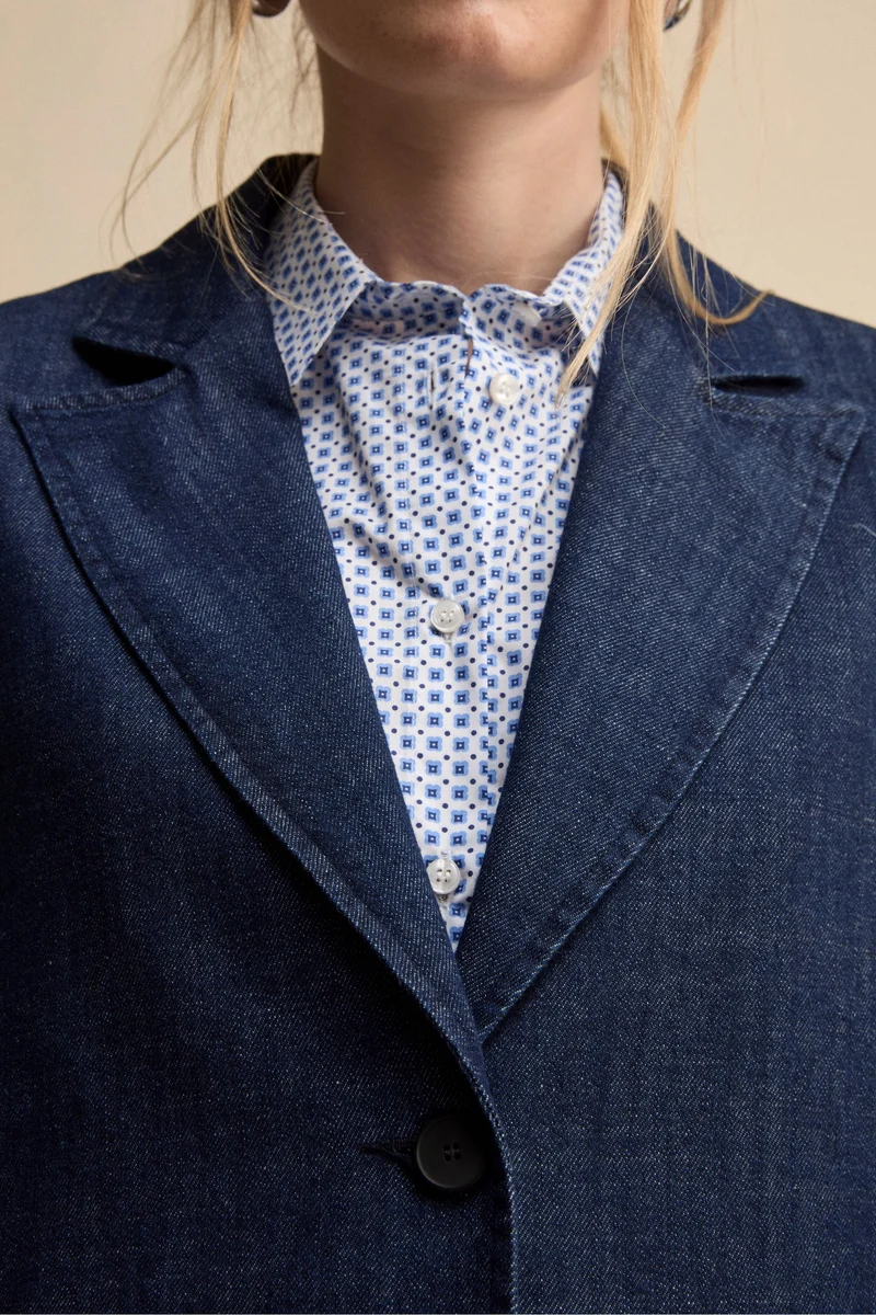 Gilet Lungo in Denim - JEANS