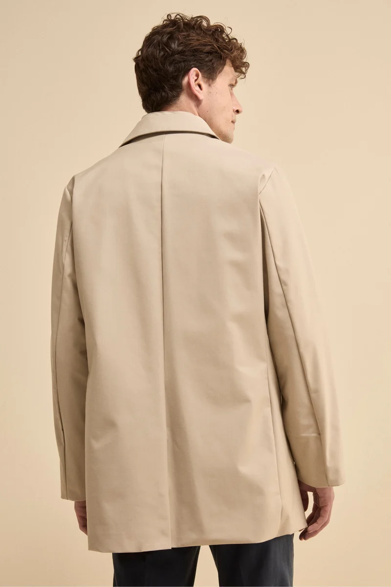 Trench Impermeabile con Pettorina - BEIGE