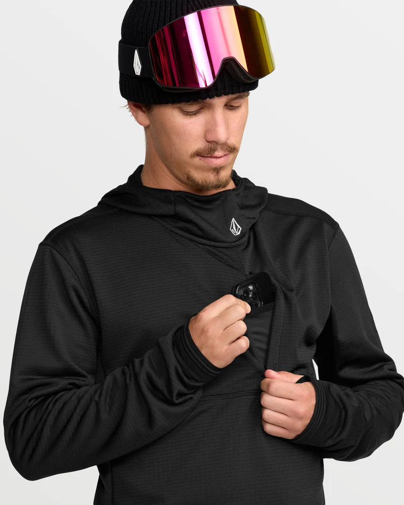 Gridlock Kapuzenpullover - Black