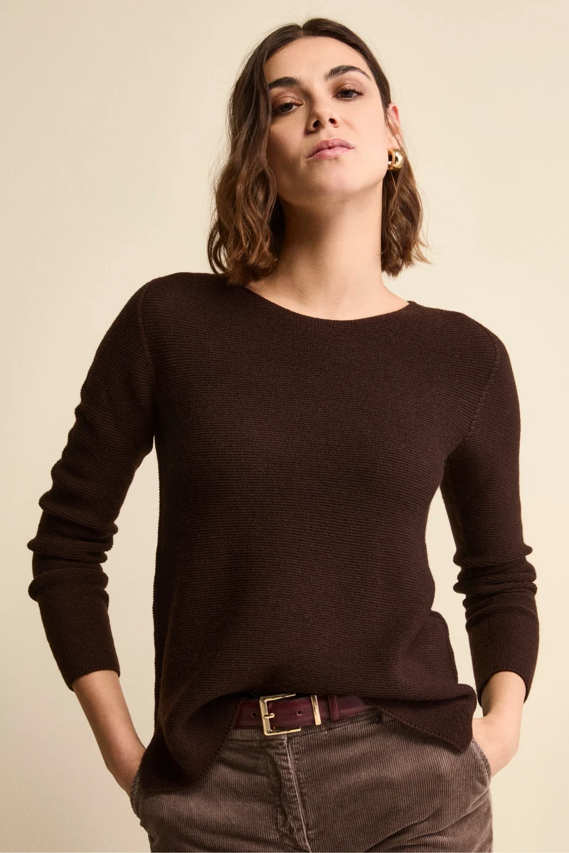 Maglia Barchetta in Lana Merino - T.MORO