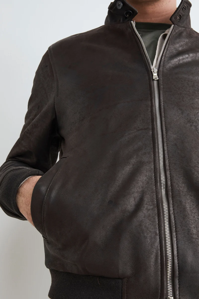Bomber di pelle uomo - T.MORO