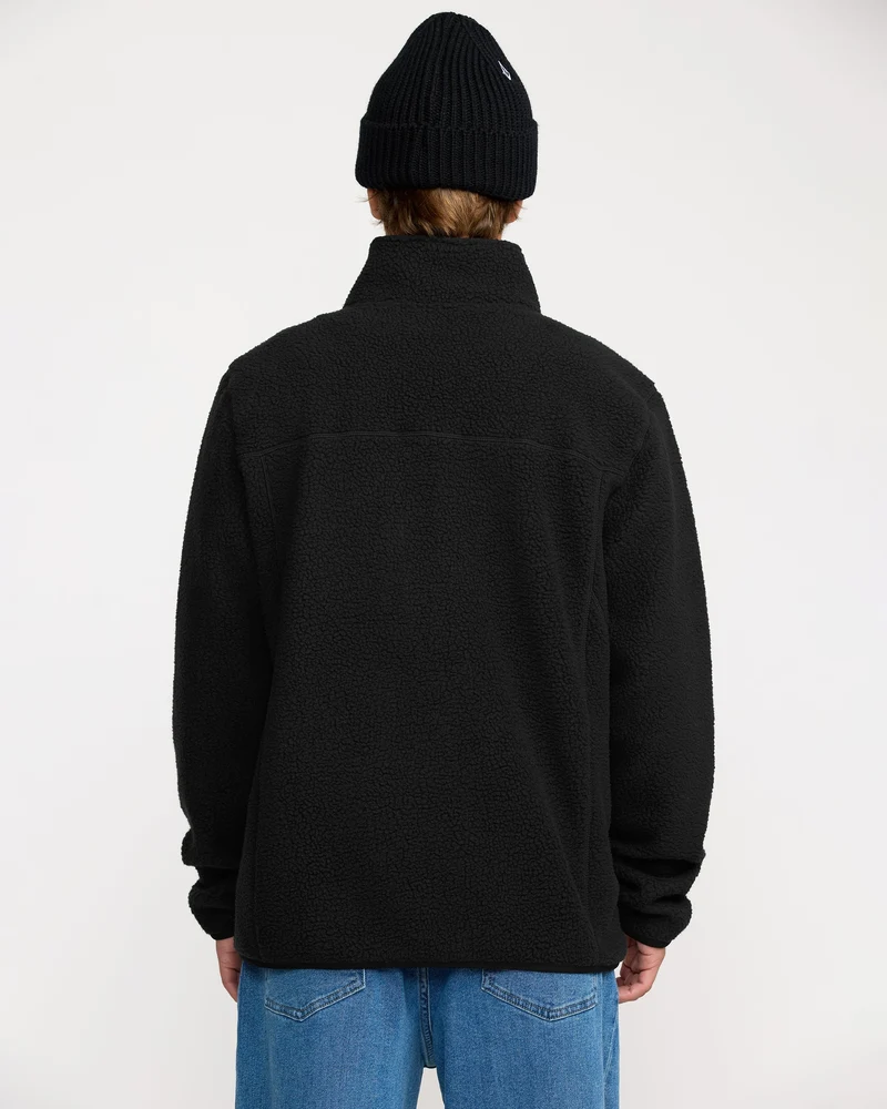 Nelson Sherpa Full Zip Jacke - Black