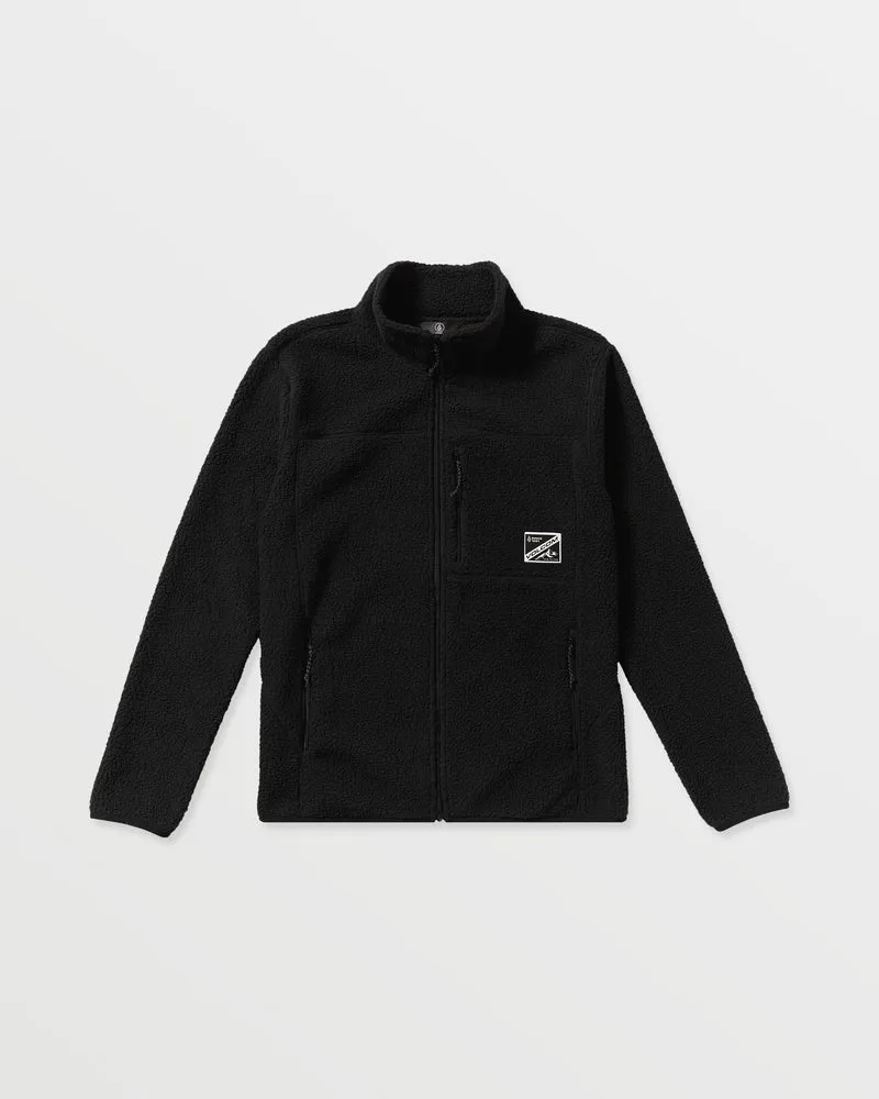 Nelson Sherpa Full Zip Jacke - Black