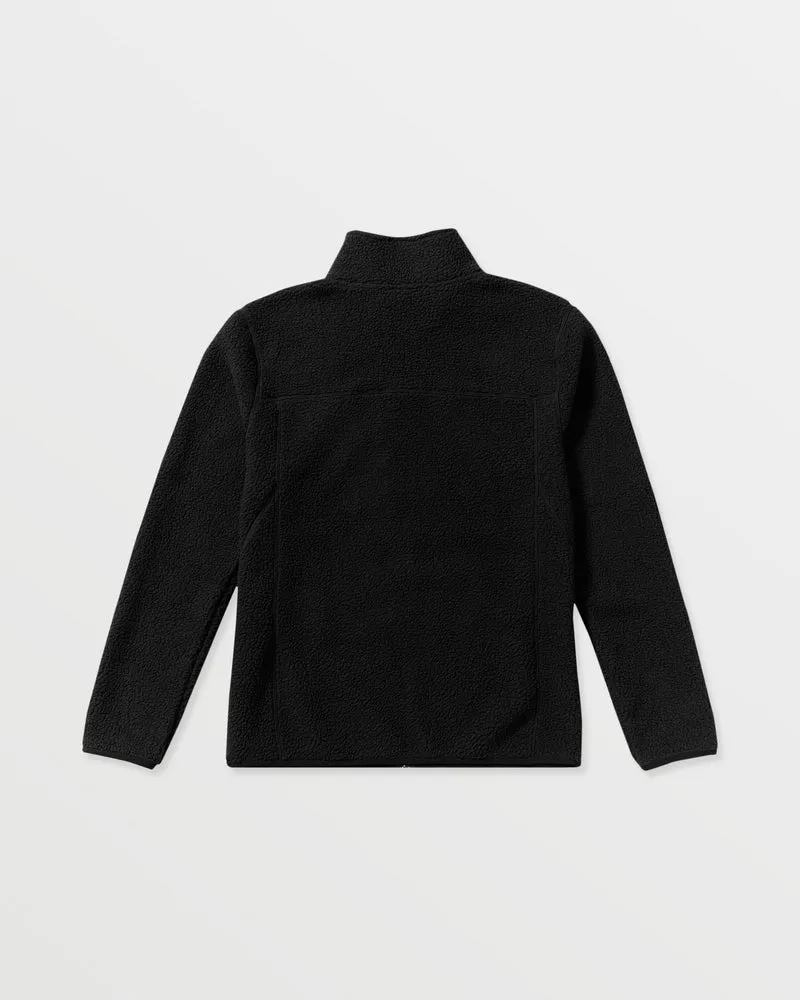 Nelson Sherpa Full Zip Jacke - Black