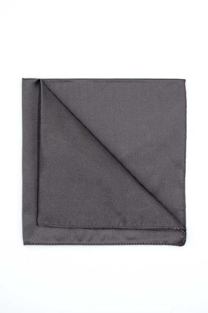 Pochette in Pura Seta - ANTRACITE