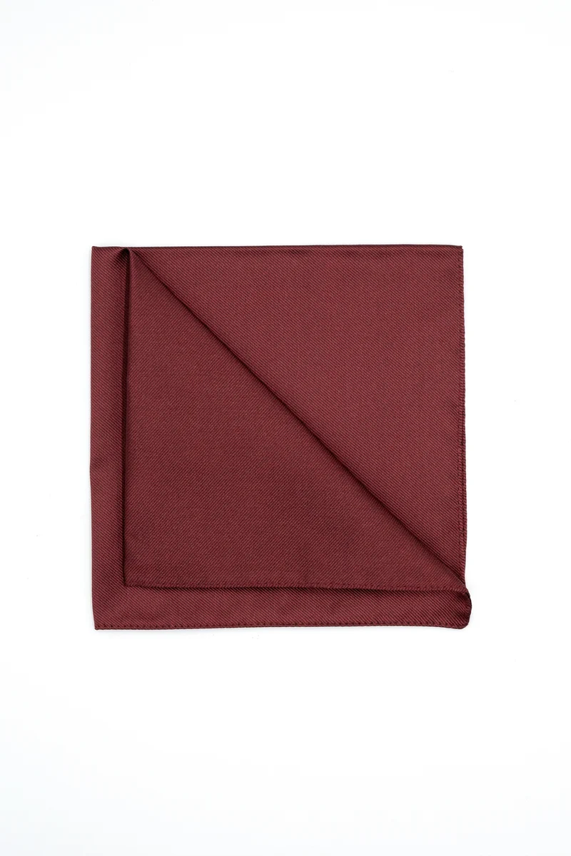 Pochette in Pura Seta - BORDEAUX
