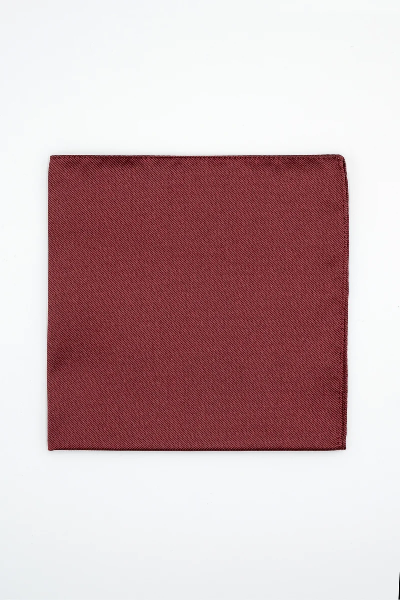 Pochette in Pura Seta - BORDEAUX