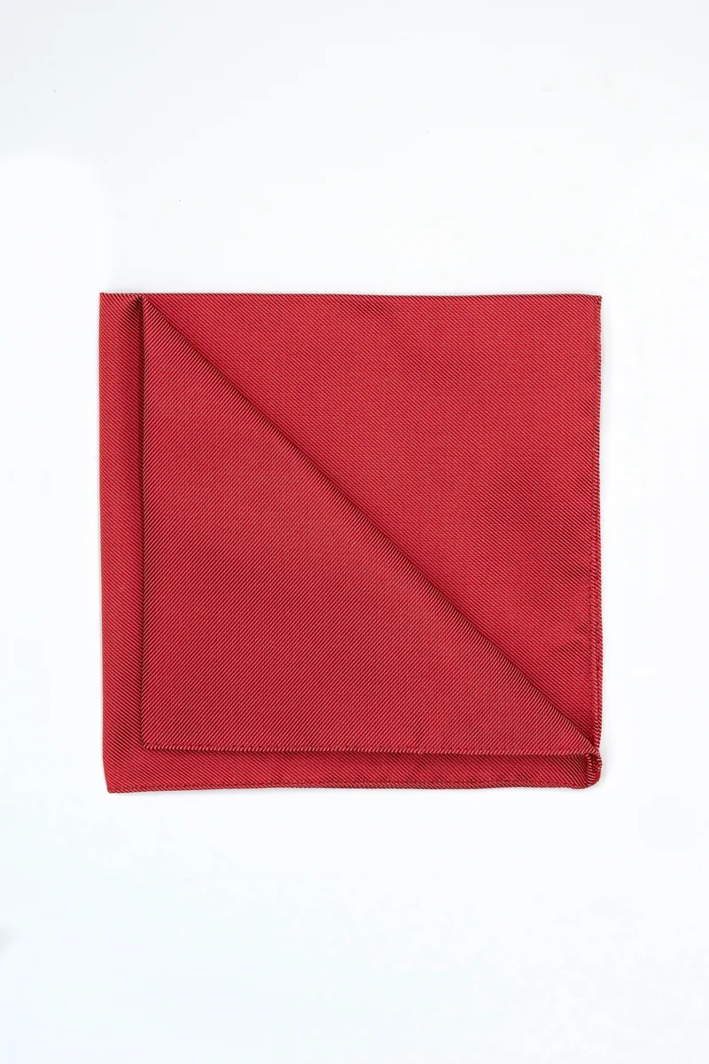 Pochette in Pura Seta - ROSSO