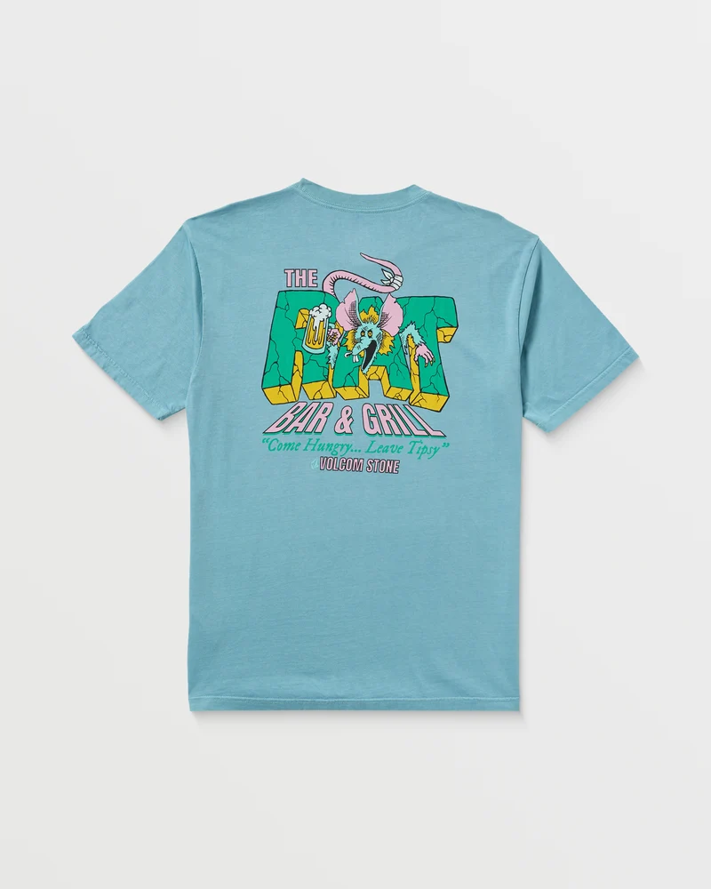 Rat Bar T-Shirt - Used Blue