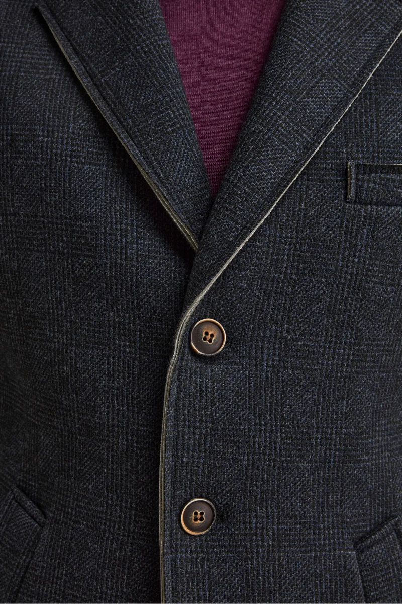 Cappotto Fantasia Midi a Taglio Vivo - P/POULE BLU