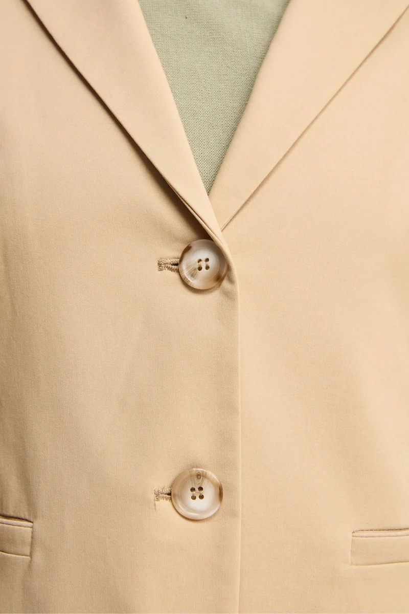 Giacca Basic in Bengalina - BEIGE