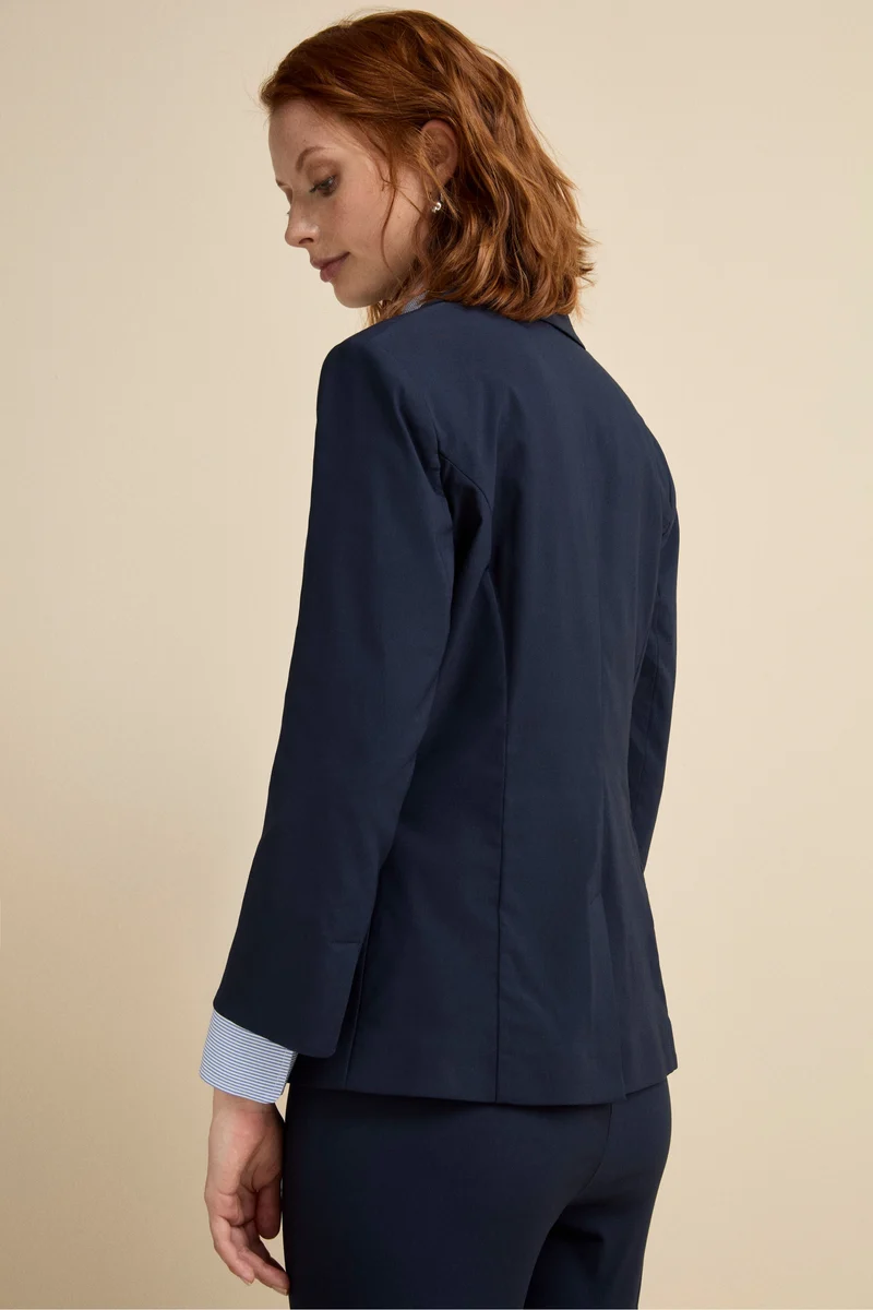Giacca Basic in Bengalina - BLU