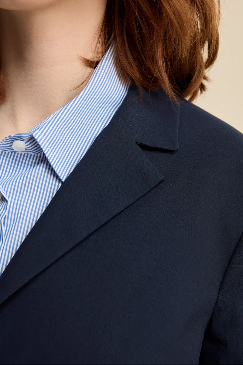 Giacca Basic in Bengalina - BLU