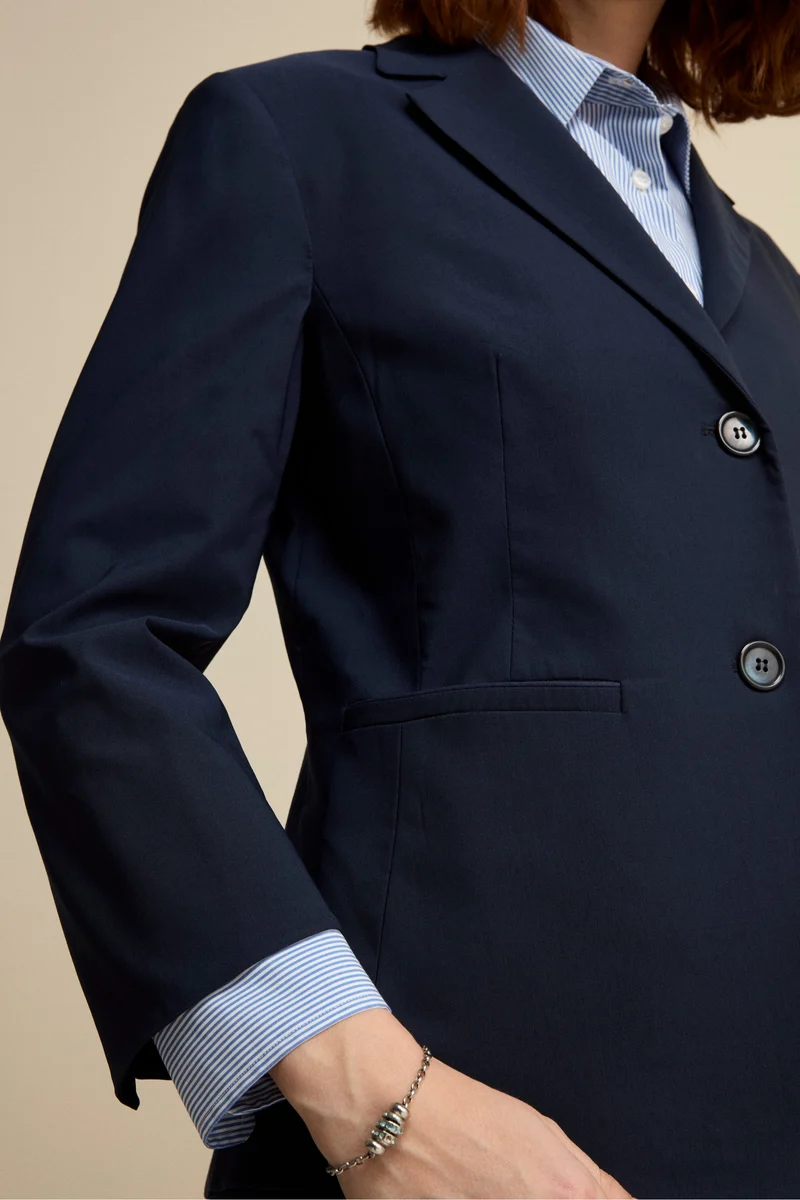 Giacca Basic in Bengalina - BLU