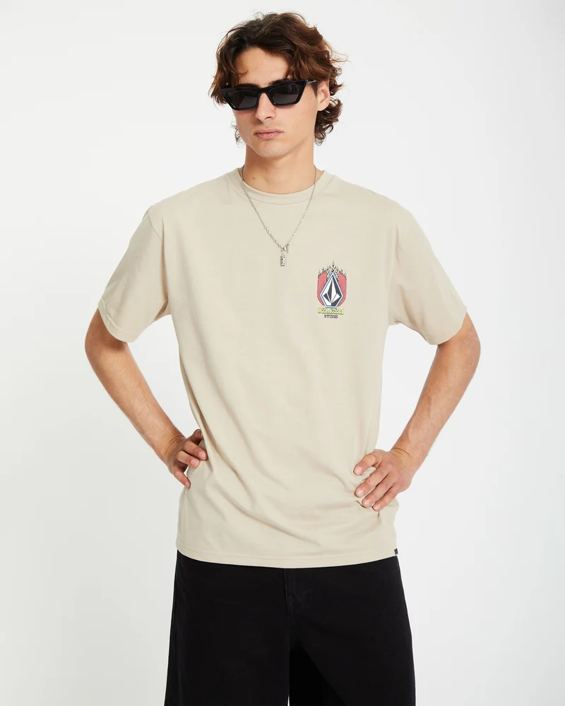 Draggin Stone T-shirt - LIGHT KHAKI